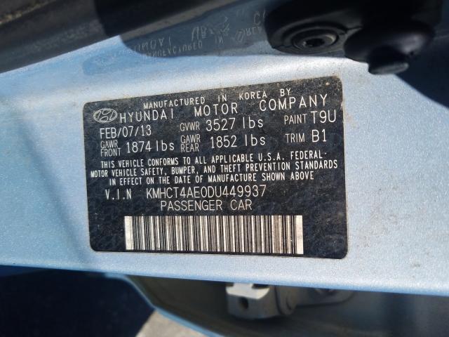 2013 HYUNDAI ACCENT GLS KMHCT4AE0DU449937