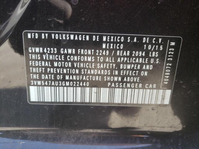 2016 VOLKSWAGEN GTI S/SE 3VW547AU3GM022440