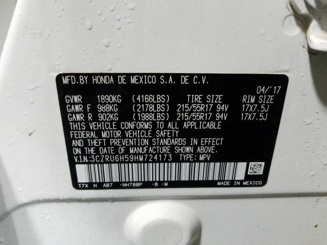 2017 HONDA HR-V EX 3CZRU6H59HM724173
