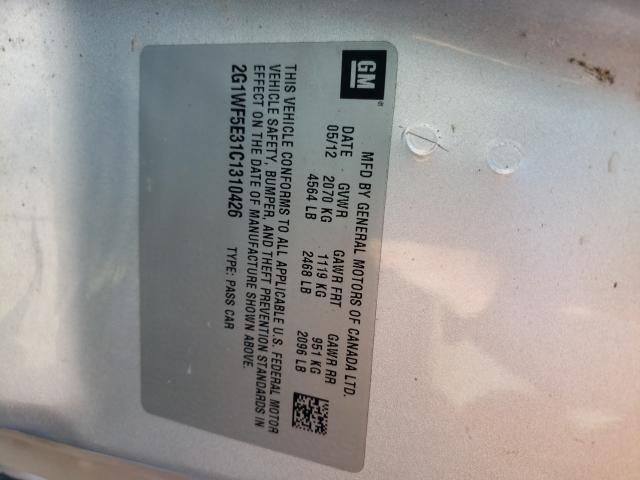 2012 CHEVROLET IMPALA LS 2G1WF5E31C1310426
