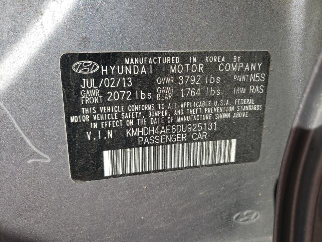 2013 HYUNDAI ELANTRA GL KMHDH4AE6DU925131