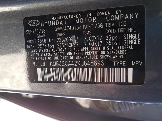 2019 HYUNDAI TUCSON SE KM8J2CA42KU845893