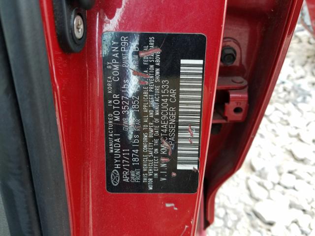 2012 HYUNDAI ACCENT GLS KMHCT4AE9CU041533