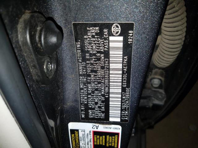 2011 TOYOTA AVALON BAS 4T1BK3DB5BU372943
