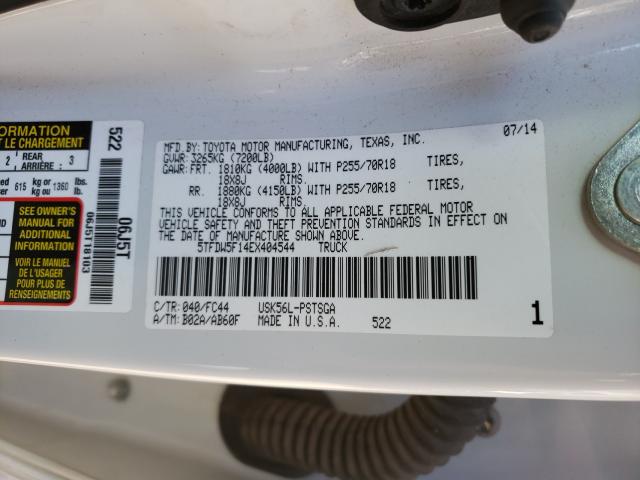 2014 TOYOTA TUNDRA CRE 5TFDW5F14EX404544