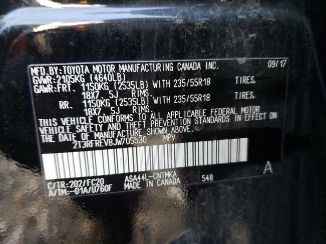 2018 TOYOTA RAV4 ADVEN 2T3RFREV8JW705530