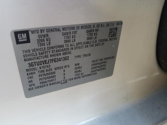 2015 GMC SIERRA K15 3GTU2VEJ7FG341362