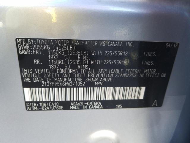 2017 TOYOTA RAV4 LIMIT 2T3YFREV6HW371052