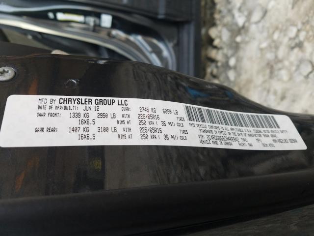 2012 DODGE GRAND CARA 2C4RDGBG6CR402842