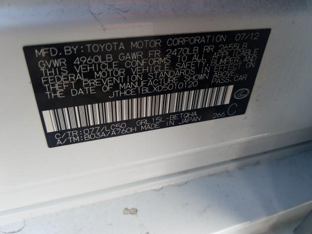 2013 LEXUS GS 350 JTHCE1BLXD5010120