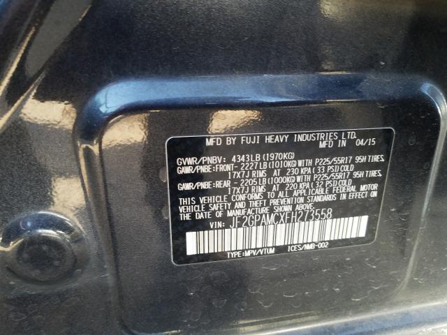2015 SUBARU XV CROSSTR JF2GPAMCXFH273558