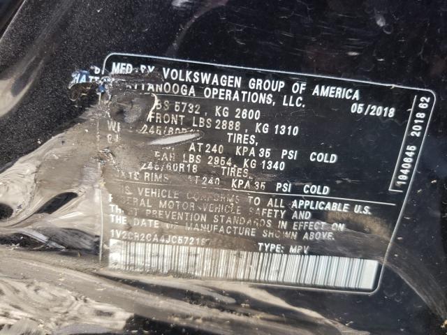 2018 VOLKSWAGEN ATLAS 1V2CR2CA4JC572187