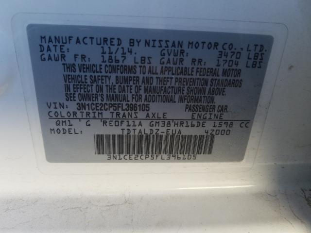 2015 NISSAN VERSA NOTE 3N1CE2CP5FL396105