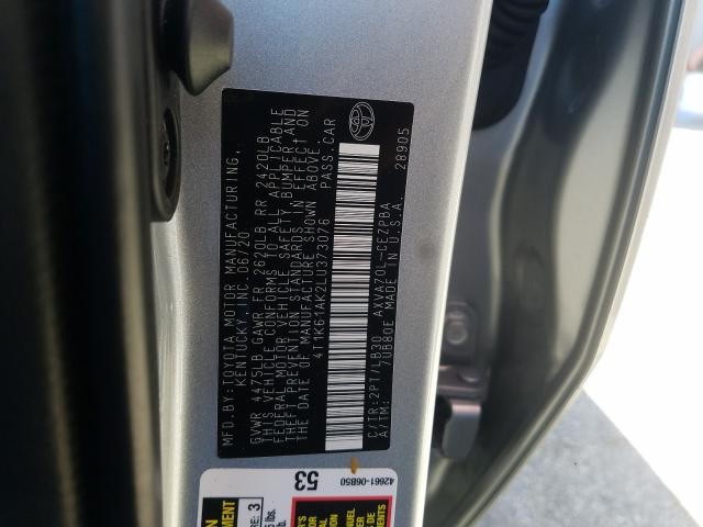 2020 TOYOTA CAMRY XSE 4T1K61AK2LU373076