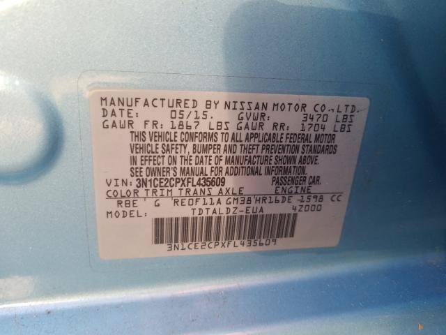 2015 NISSAN VERSA NOTE 3N1CE2CPXFL435609