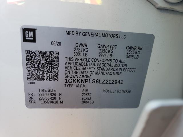 2020 GMC ACADIA DEN 1GKKNPLS6LZ212941