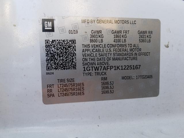 2019 GMC SAVANA G25 1GTW7AFP1K1225167