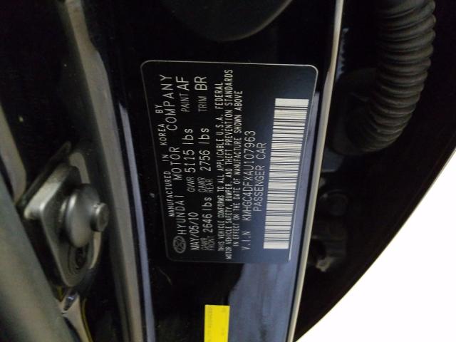 2010 HYUNDAI GENESIS 4. KMHGC4DFXAU107963