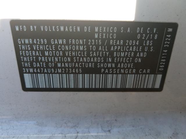 2018 VOLKSWAGEN GTI S/SE 3VW447AU9JM273465
