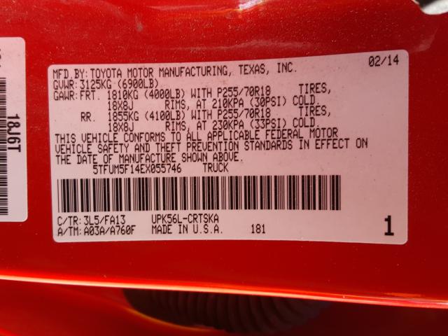 2014 TOYOTA TUNDRA DOU 5TFUM5F14EX055746