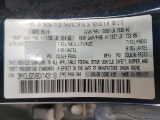 2016 TOYOTA SCION IA 3MYDLBZV8GY143119