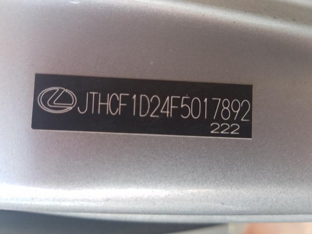 2015 LEXUS IS 250 JTHCF1D24F5017892