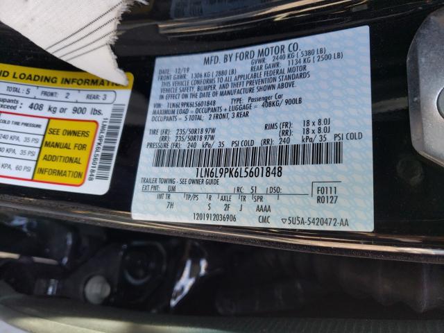 2020 LINCOLN CONTINENTA 1LN6L9PK6L5601848