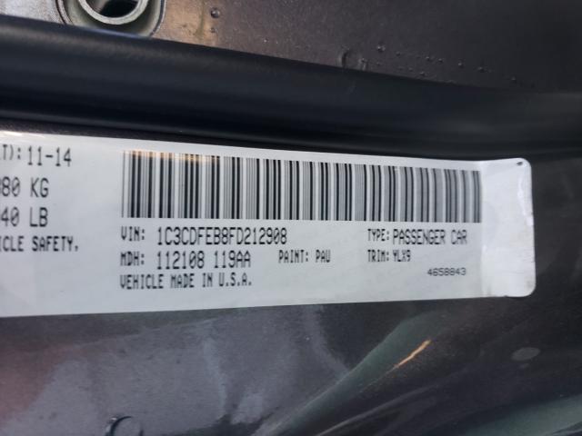 2015 DODGE DART GT 1C3CDFEB8FD212908