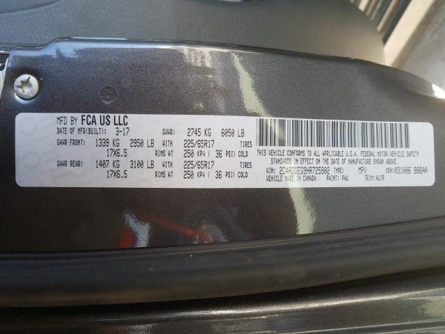2017 DODGE GRAND CARA 2C4RDGEG9HR725902