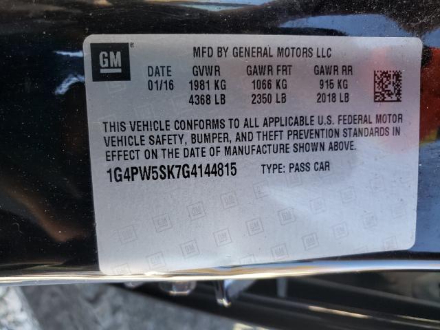 2016 BUICK VERANO SPO 1G4PW5SK7G4144815