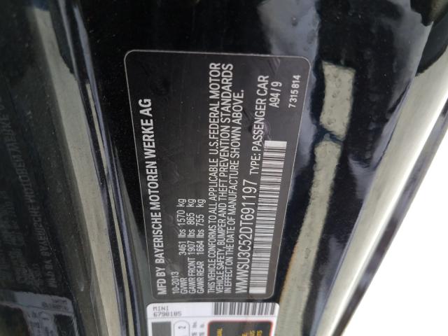 2013 MINI COOPER WMWSU3C52DT691197