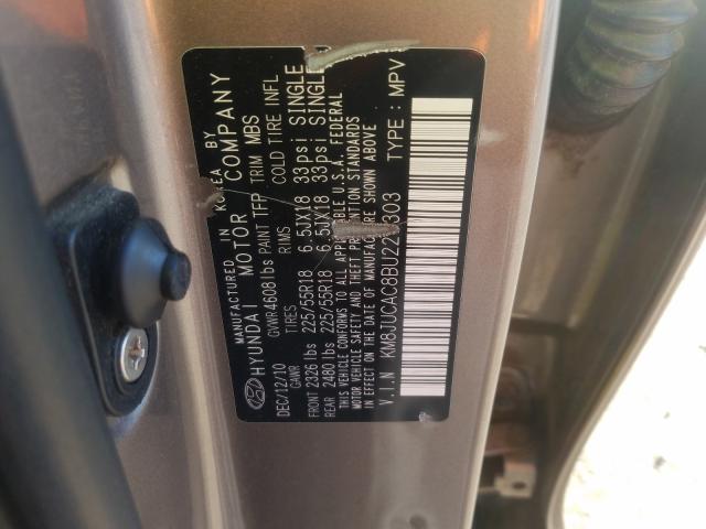 2011 HYUNDAI TUCSON GLS KM8JUCAC8BU227303