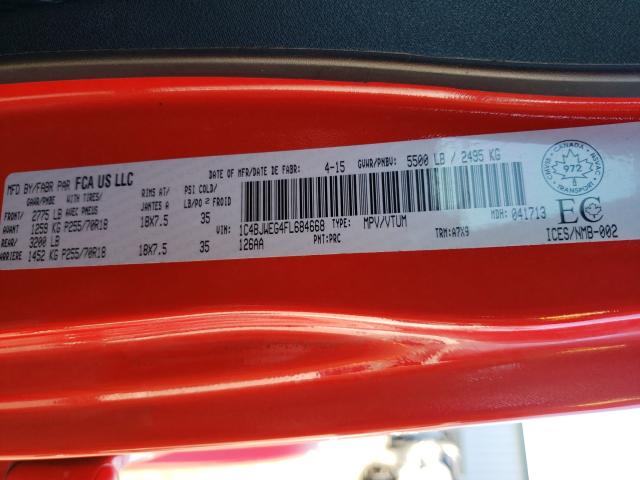 2015 JEEP WRANGLER U 1C4BJWEG4FL684668