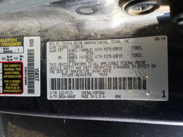 2014 TOYOTA TUNDRA DOU 5TFUW5F14EX410750