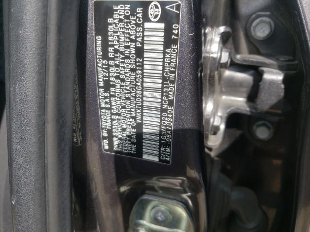 2016 TOYOTA YARIS L VNKKTUD38GA059112