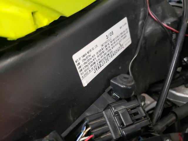 2006 YAMAHA YZFR6 L JYARJ12E76A004032