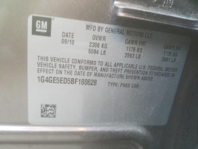 2011 BUICK LACROSSE C 1G4GE5ED5BF180628