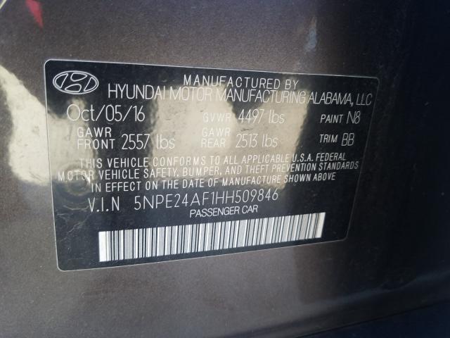 2017 HYUNDAI SONATA SE 5NPE24AF1HH509846