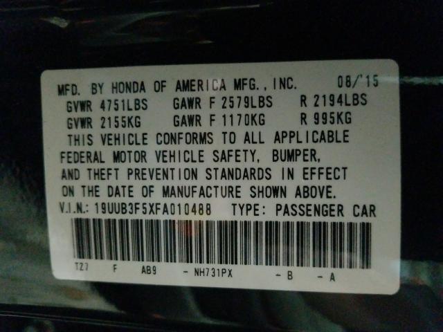 2015 ACURA TLX TECH 19UUB3F5XFA010488