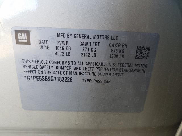 2016 CHEVROLET CRUZE LIMI 1G1PE5SB9G7183226