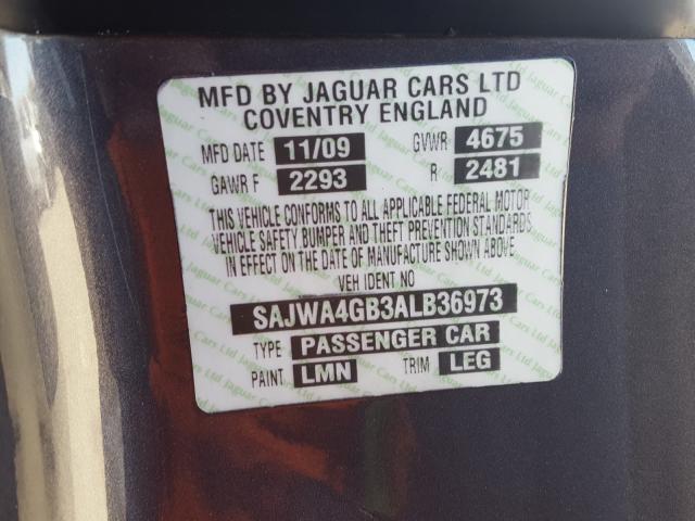 2010 JAGUAR XK PORTFOL SAJWA4GB3ALB36973