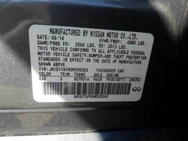 2016 INFINITI Q50 PREMIU JN1EV7AP6GM305262