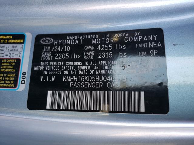 2011 HYUNDAI GENESIS CO KMHHT6KD5BU046279
