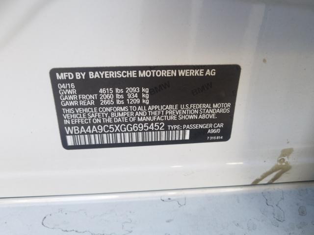 2016 BMW 428 I GRAN WBA4A9C5XGG695452
