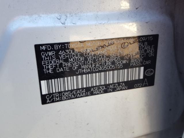 2016 LEXUS IS 200T JTHBA1D24G5005155