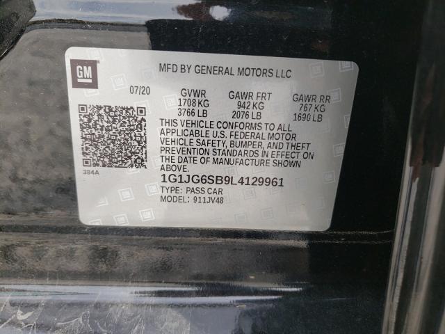 2020 CHEVROLET SONIC 1G1JG6SB9L4129961