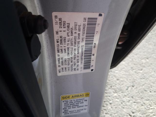 2010 ACURA TL 19UUA8F54AA006672