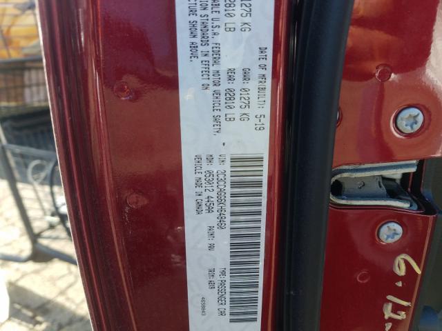 2019 CHRYSLER 300 S 2C3CCAGG6KH648460
