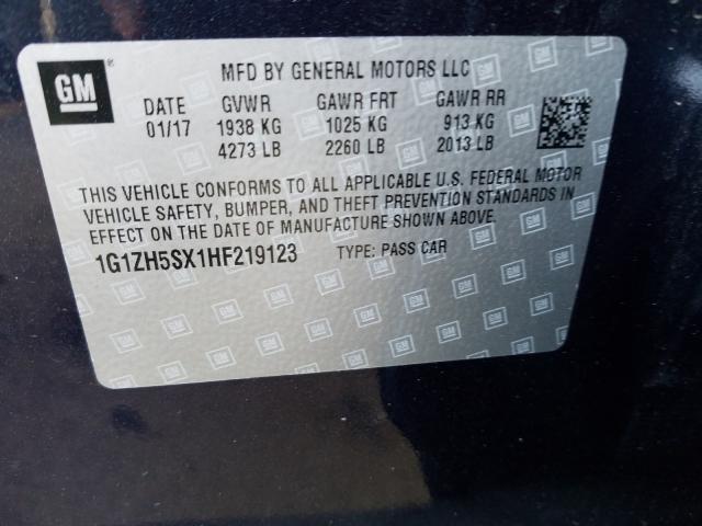 2017 CHEVROLET MALIBU PRE 1G1ZH5SX1HF219123