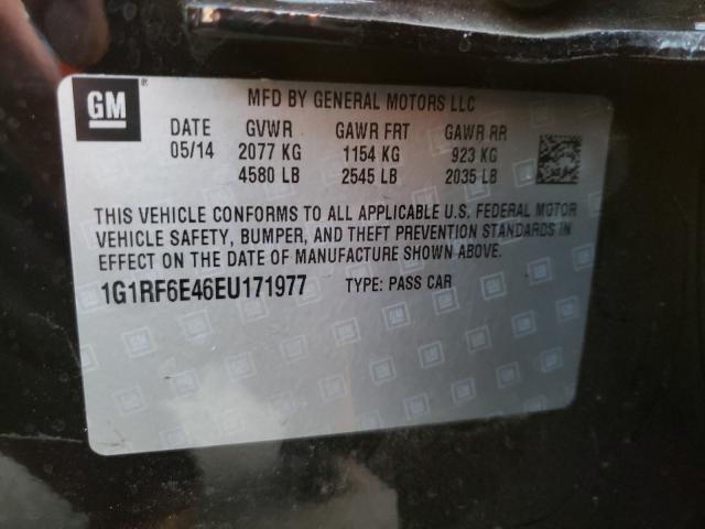 2014 CHEVROLET VOLT 1G1RF6E46EU171977